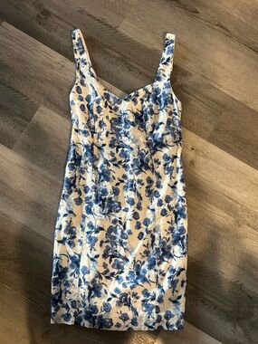 Abercrombie & Fitch Blue Floral Mini Dress